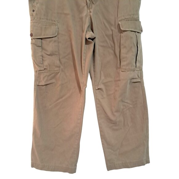 Timberland Mens Organic Cotton Cargo Pants 36x30 Brown Durable Relaxed Fit - Picture 7 of 12